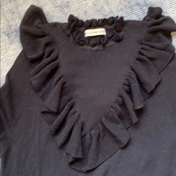 Ulla Johnson Maritza black ruffle sweater - Picture 9 of 9